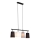 Brilo - lustră suspendată pe cablu, 4xE27/40W/230V, negru/gri/alb