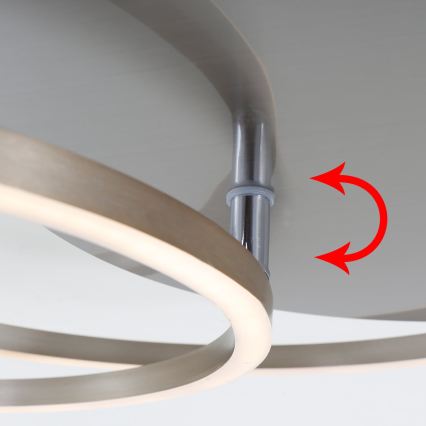 Brilo - Plafonieră LED dimerizabilă FRAMES LED/14W/230V + LED/22W 3000K