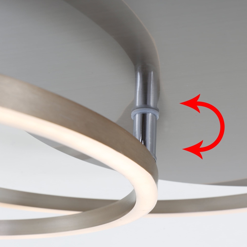 Brilo - Plafonieră LED dimerizabilă FRAMES LED/14W/230V + LED/22W 3000K