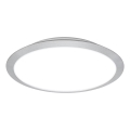 Brilo - Plafonieră LED pentru baie CTS, 21 W, 230 V, 3000/4000 K, IP44, Ø 37 cm, crom mat