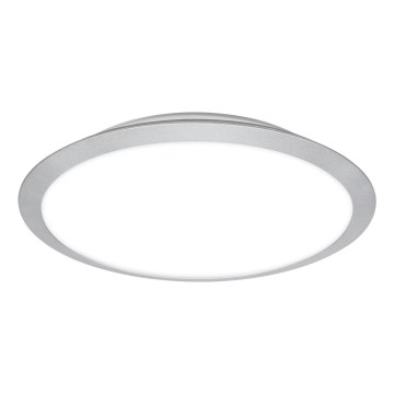 Brilo - Plafonieră LED pentru baie CTS, 21 W, 230 V, 3000/4000 K, IP44, Ø 37 cm, crom mat