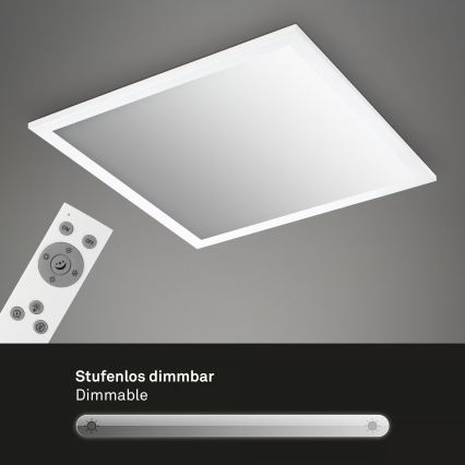 Brilo - Plafonieră LED dimabilă LED/21W/230V 3000-6500K 38x38 cm albă + telecomandă