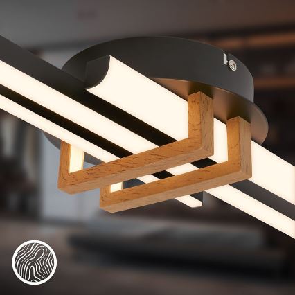 Brilo - Plafonieră LED TINKA LED/21W/230V 3000K negru