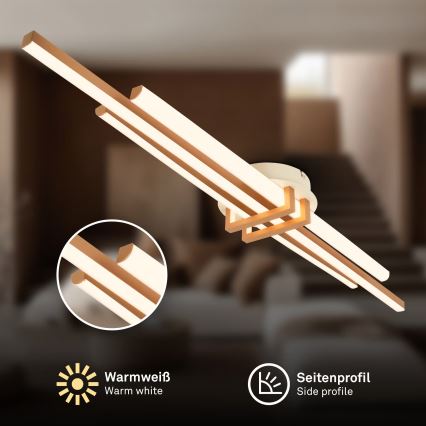 Brilo - Plafonieră LED TINKA LED/30W/230V 3000K cupru