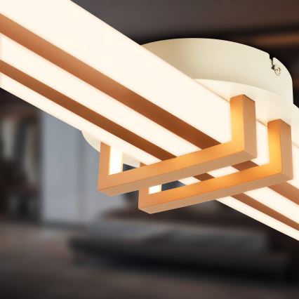 Brilo - Plafonieră LED TINKA LED/30W/230V 3000K cupru