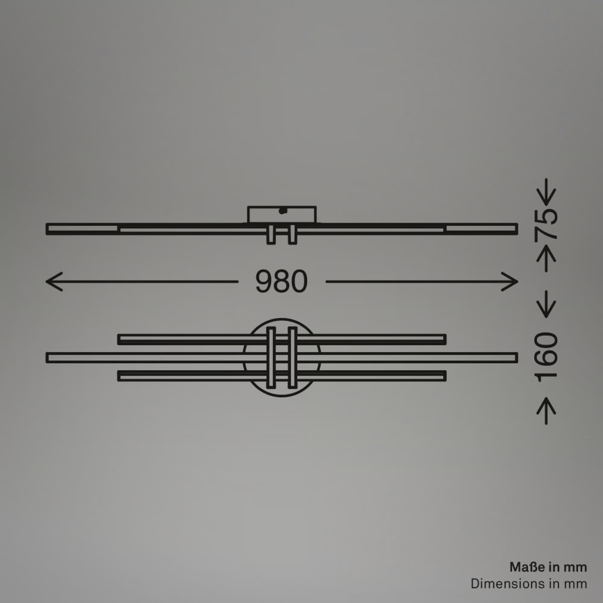 Brilo - Plafonieră LED TINKA LED/30W/230V 3000K cupru