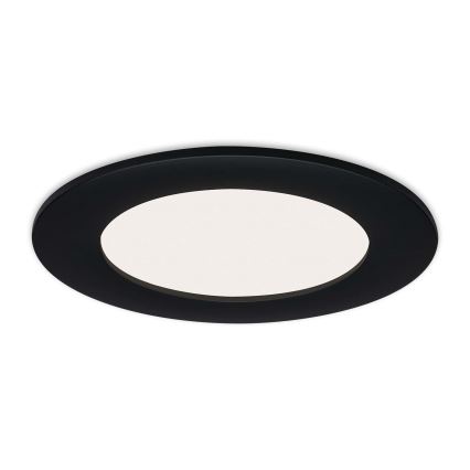 Brilo - Set de 3 spoturi LED încastrate pentru baie FLAT LED/6W/230V IP44, negre