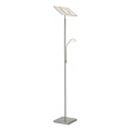Briloner 1328-022 - Lampă de podea LED dimabilă LED/21W/230V + LED/3,5W crom mat