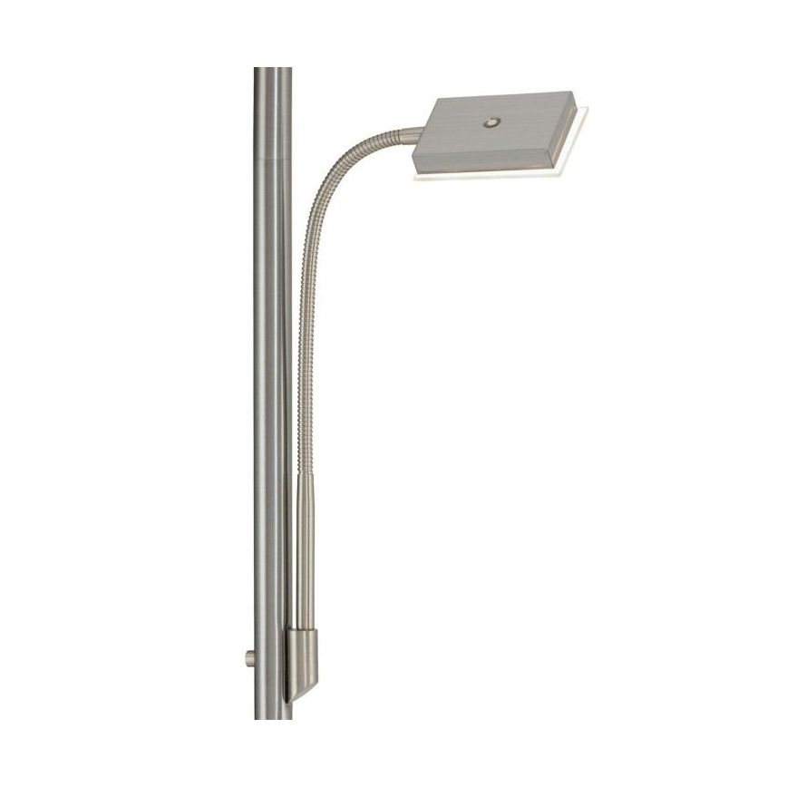 Briloner 1328-022 - Lampă de podea LED dimabilă LED/21W/230V + LED/3,5W crom mat