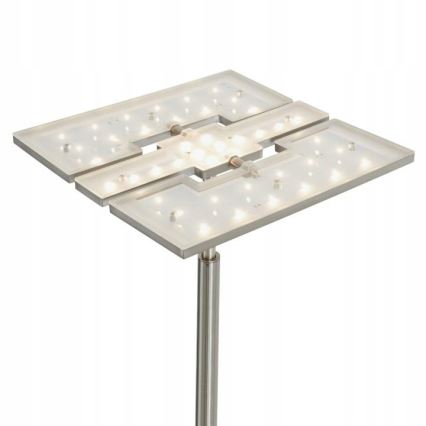 Briloner 1328-022 - Lampă de podea LED dimabilă LED/21W/230V + LED/3,5W crom mat