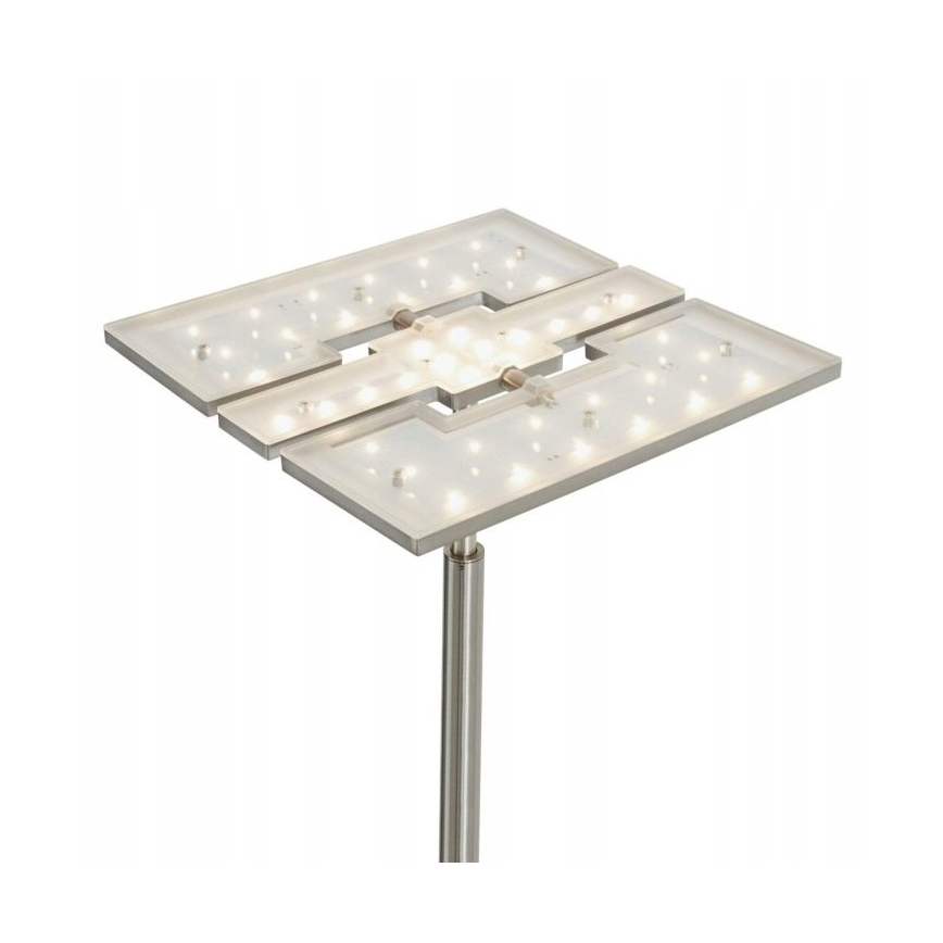 Briloner 1328-022 - Lampă de podea LED dimabilă LED/21W/230V + LED/3,5W crom mat