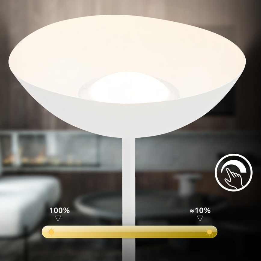 Briloner 1500016 - Lampă de podea LED reglabilă ESTATE LED/8W/5V 4000 mAh albă