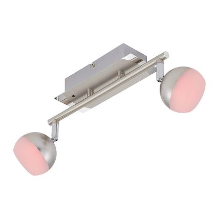 Briloner 2040-022 - Spot LED RGB reglabil 2xLED/3,3W/230V cu telecomandă