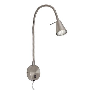 Briloner 2082-012 - Lampă LED flexibilă de perete COMFORT LIGHT 1xGU10/5W/230V crom mat