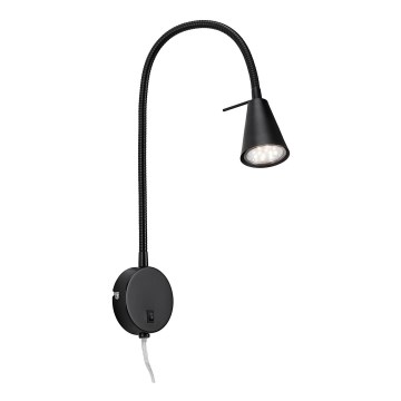 Briloner 2082-015 - Aplică de perete LED COMFORT LIGHT, cu braț flexibil, 1xGU10/5W/230V, neagră