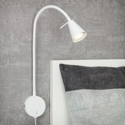 Briloner 2082-016 - Aplică de perete LED flexibilă COMFORT LIGHT 1xGU10/5W/230V, albă