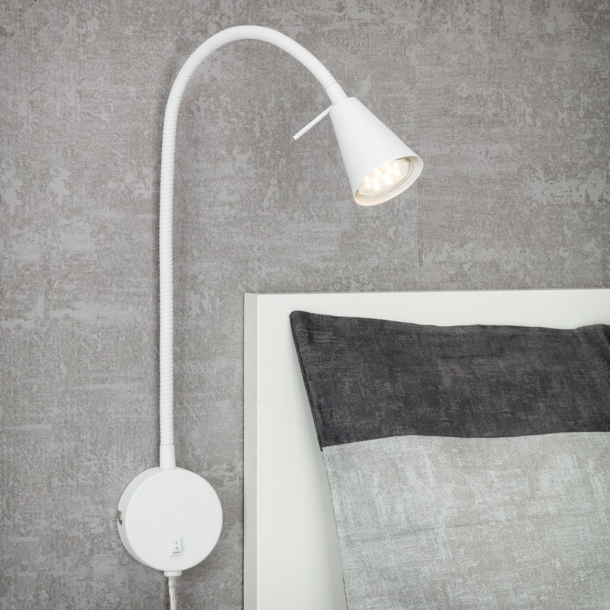 Briloner 2082-016 - Aplică de perete LED flexibilă COMFORT LIGHT 1xGU10/5W/230V, albă