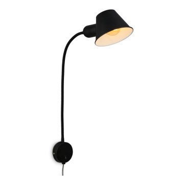 Briloner 2089-015 - Lampă de perete flexibilă BRELLO 1xE27/10W/230V, negru