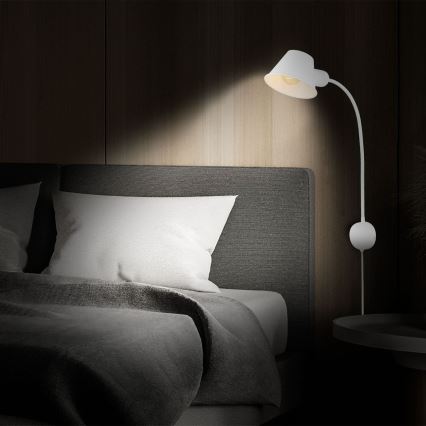 Briloner 2089-016 - Aplică de perete flexibilă BRELLO 1xE27/10W/230V, albă