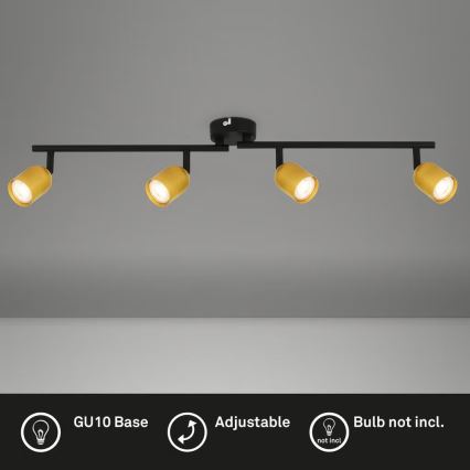 Briloner 2145-047 - Plafonieră cu 4 spoturi GU10, 9W, 230V