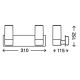 Briloner 2227-028 - Aplică perete baie LED SPLASH 2xLED/4W/230V IP44