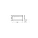 Briloner 2285-012 - Aplică perete LED OPACO 1xLED/6W/230V