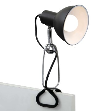 Briloner 2790-015 - Lampă cu clemă FIX 1xE14/8W/230V negru/crom lucios