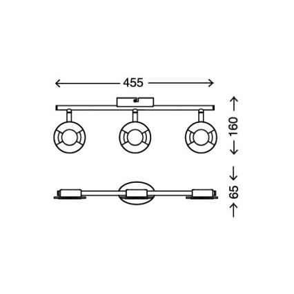 Briloner 2798-022 - Spot STONE LED 3xLED/4,5W/230V