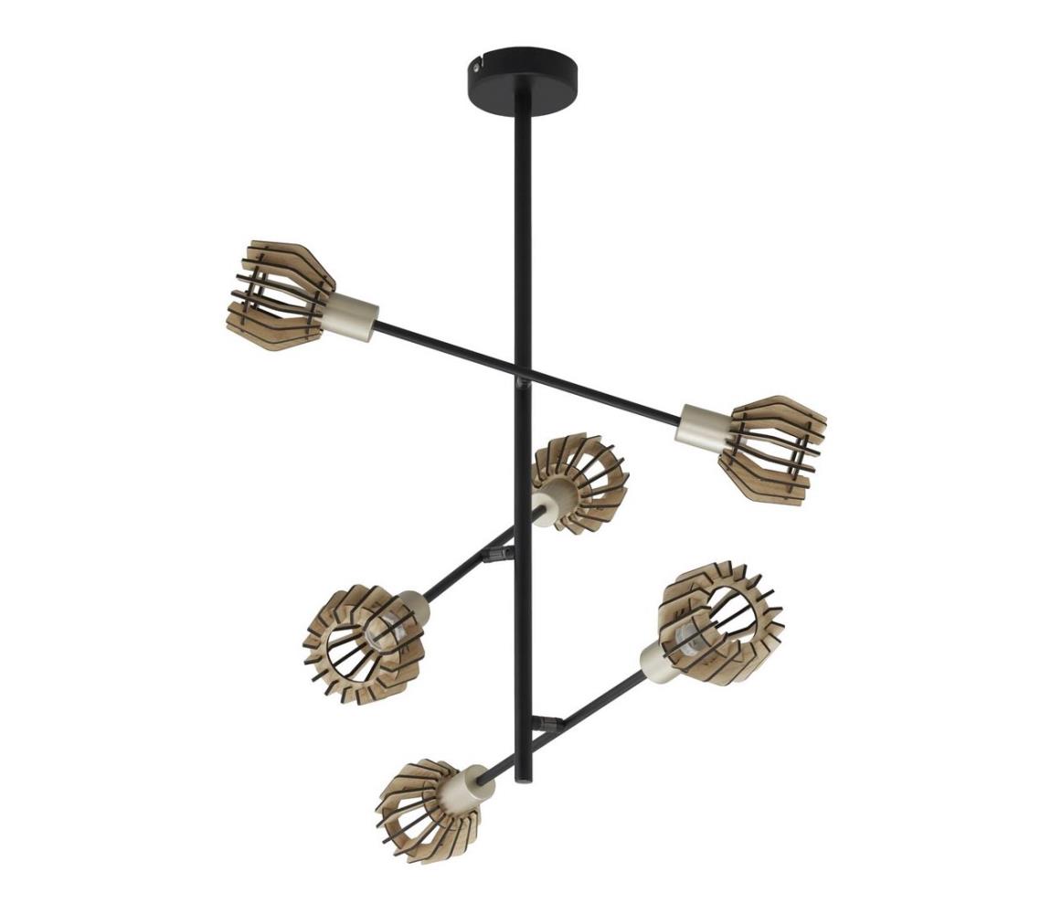 Briloner 2855-065 - Lustră pe tijă NATURE 6xE14/55W/230V