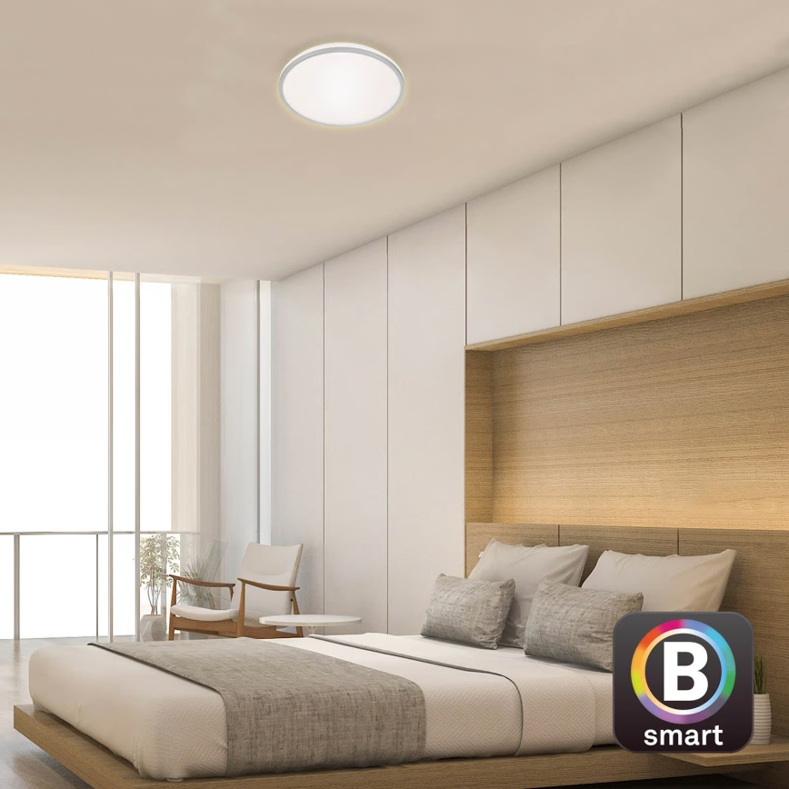 Briloner 3064-014 - Plafonieră LED dimerizabilă IVY LED/24W/230V Wi‑Fi Tuya Ø 33,3 cm + telecomandă