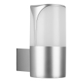 Briloner 320304TF - Aplica de perete pentru exterior 1xE27/12W/230V IP44 argintie