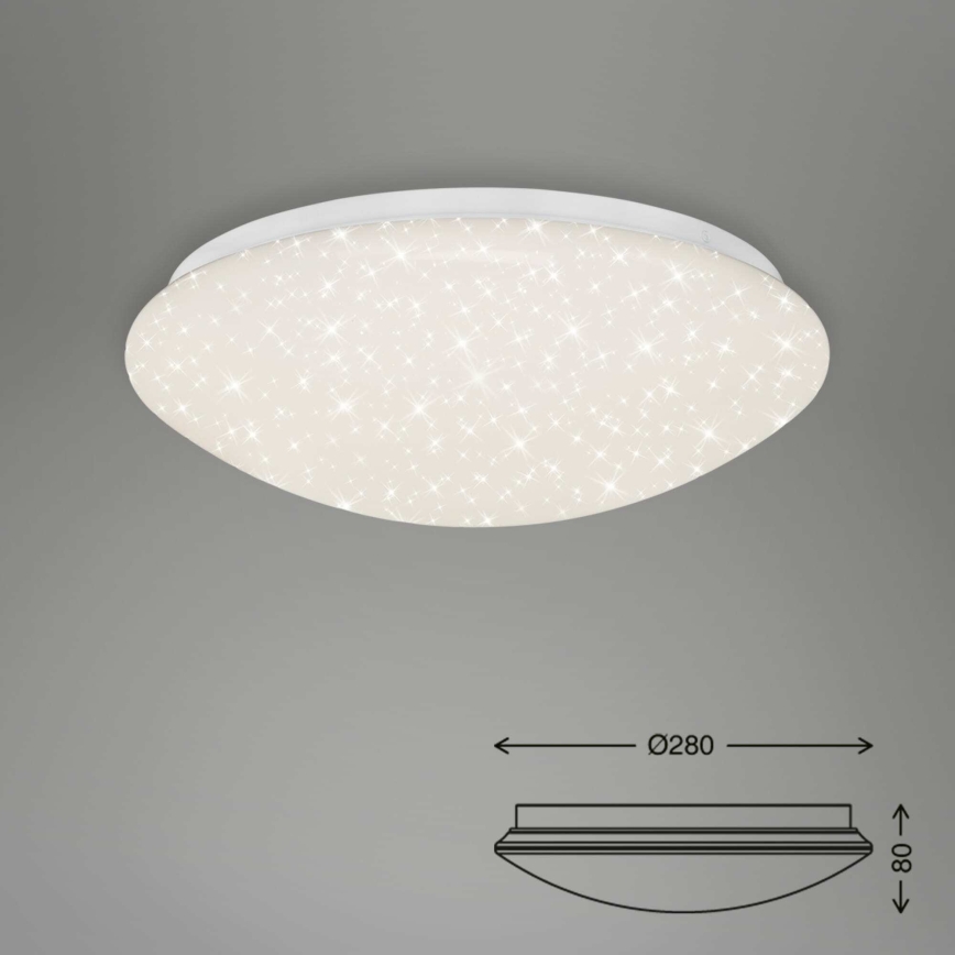 Briloner 3373-016 - Plafonier LED reglabil STARRY LED/15W/230V 3000-6500K Ø 28 cm alb + telecomandă