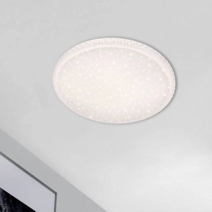 Briloner 3412-016 - Plafonieră LED dimabilă STAR SKY LED/24W/230V 3000/4000/6000K Ø 39 cm + telecomandă