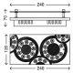 Briloner - 3564-028 - Plafonieră LED APLIC 2xLED/5W/230V