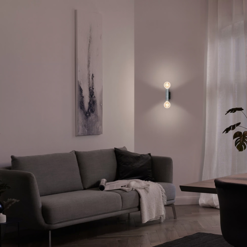 Briloner 3710-024 - Aplică de perete RETRO 2xE27/10W/230V