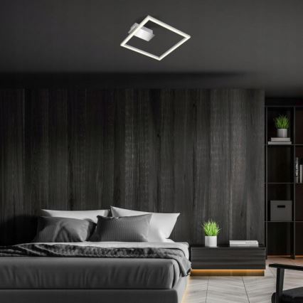 Briloner 3780-014 - Plafonieră LED FRAME LED/14W/230V 26,5x25 cm crom mat