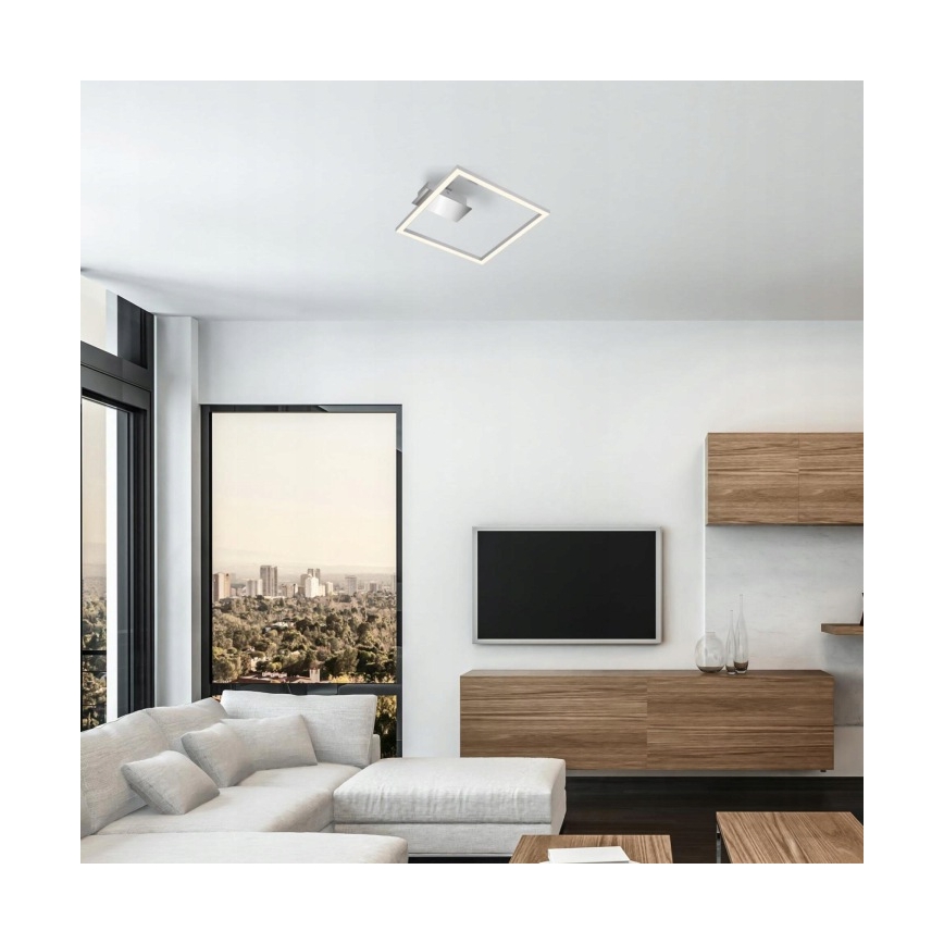Briloner 3780-014 - Plafonieră LED FRAME LED/14W/230V 26,5x25 cm crom mat