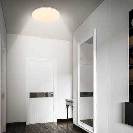 Briloner 3827-016 - Plafonieră LED pentru baie cu senzor WALK LED/13W/230V IP54 Ø 27 cm albă