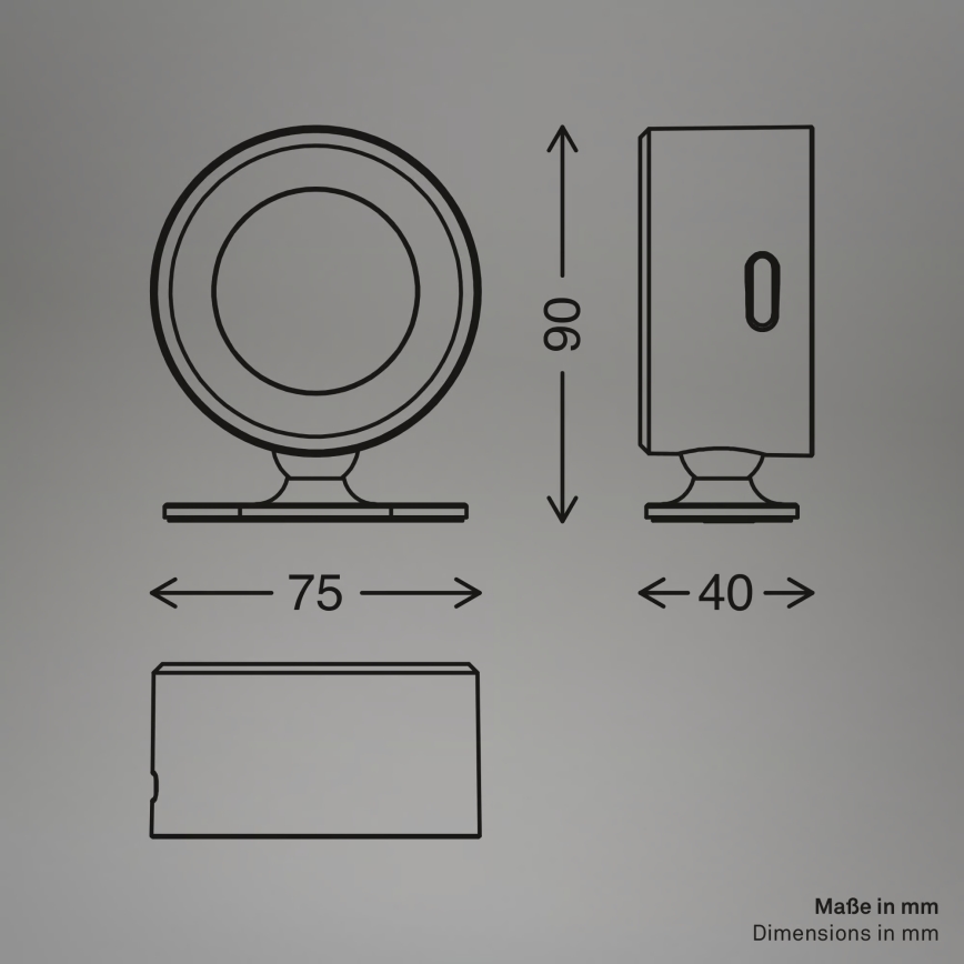 Briloner 3896016 - Lampă LED de perete TARI, reîncărcabilă, reglabilă, 1,6 W/5 V, 1500 mAh, alb
