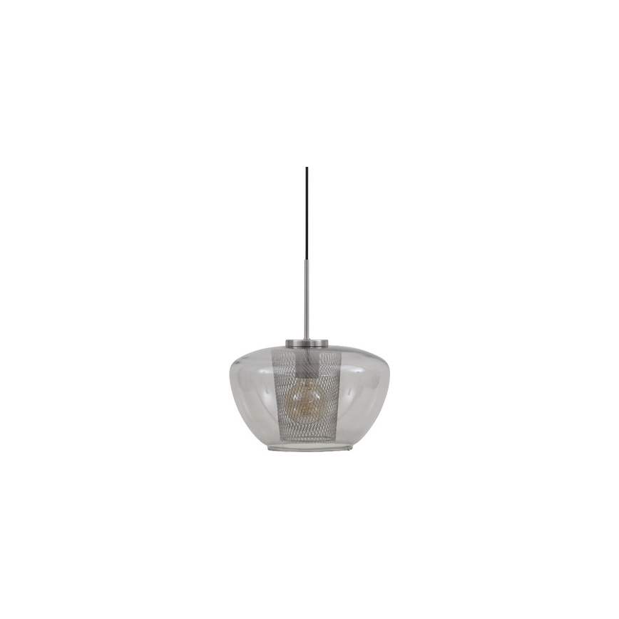 Briloner 4016-014 - Pendul pe cablu SEVENTIES, 1xE27/40W/230V, gri fumuriu