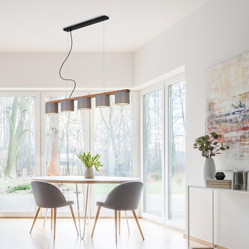 Briloner 4075-054 - Candelabru suspendat RHON, 5 x E14, 25 W, 230 V