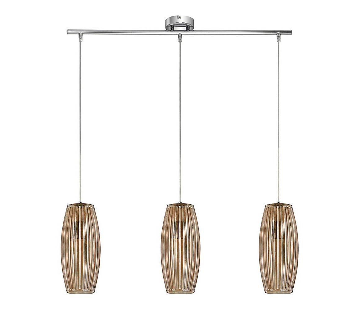 Briloner 4314-037 - Lustră pe cablu AMBER 3xE27/40W/230V