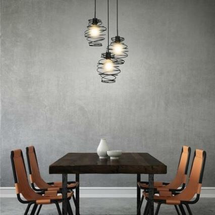 Briloner 4870-035 - Lustră pe cablu 3xE27/60W/230V