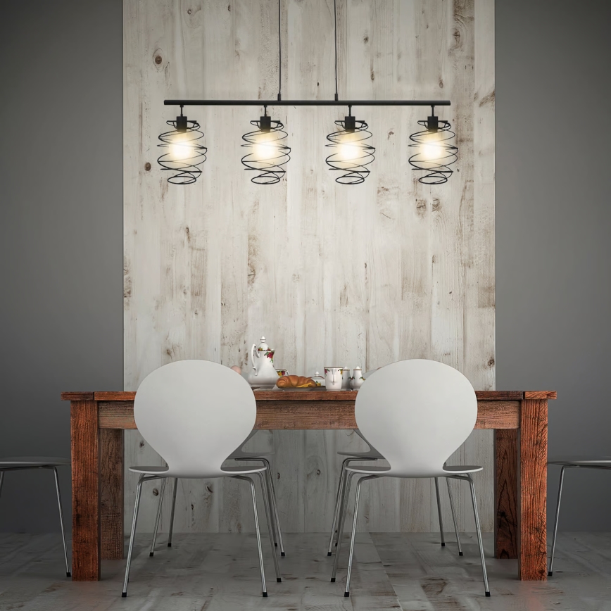 Briloner 4871-045 - Lustră suspendată pe cablu 4xE27/60W/230V