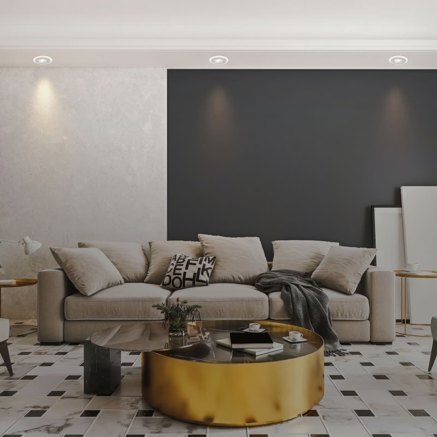 Briloner 7039034 - Set de 3 spoturi LED încastrate pentru baie, 3xLED/5W/230V, IP44, crom mat