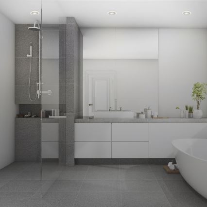 Briloner 7039034 - Set de 3 spoturi LED încastrate pentru baie, LED/5W/230V, IP44, crom mat