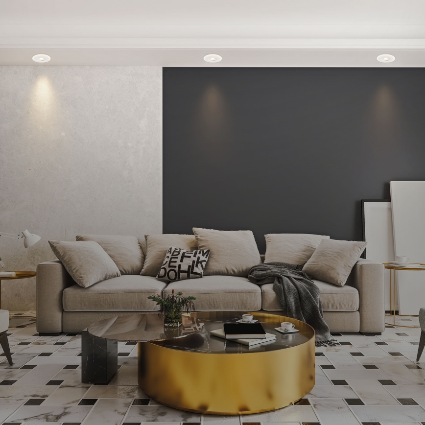 Briloner 7039036 - Set 3 spoturi LED încorporate pentru baie 3xLED/5W/230V IP44 alb