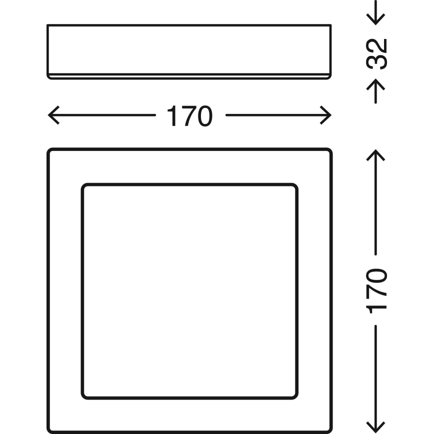 Briloner 7123-014 - Plafonieră LED FIRE/12W/230V 3000K 17x17cm argintie
