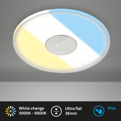 Briloner 7480019 - LED Plafonieră încastrată pentru baie LED/6W/230V 3000/4000/6500K IP44 albă