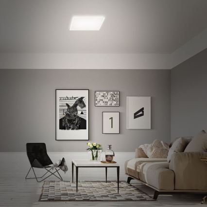 Briloner 7491-016 - Lampă de tavan SMART LED RGBW dimmabilă LED/22W/230V 4000K 42x42 cm Wi-Fi Tuya + telecomandă
